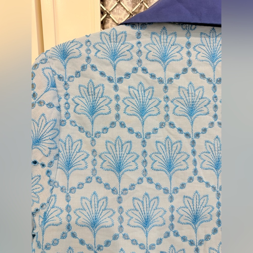 Avara Cove Blue Embroidered Tunic Dress | Size S | NWOT - Picture 10 of 11